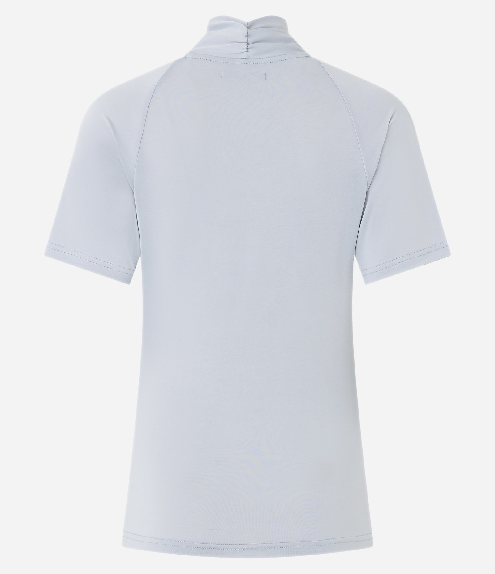 Blusa com Detalhe Transpassado na Gola Azul Acinzentado 6