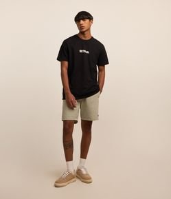 Bermuda Texturizada em Tela com Amarração