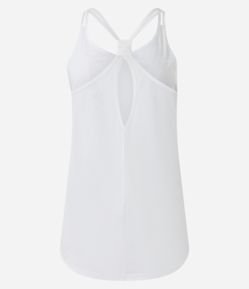 Blusa Regata Esportiva em Microfibra com Alças Duplas