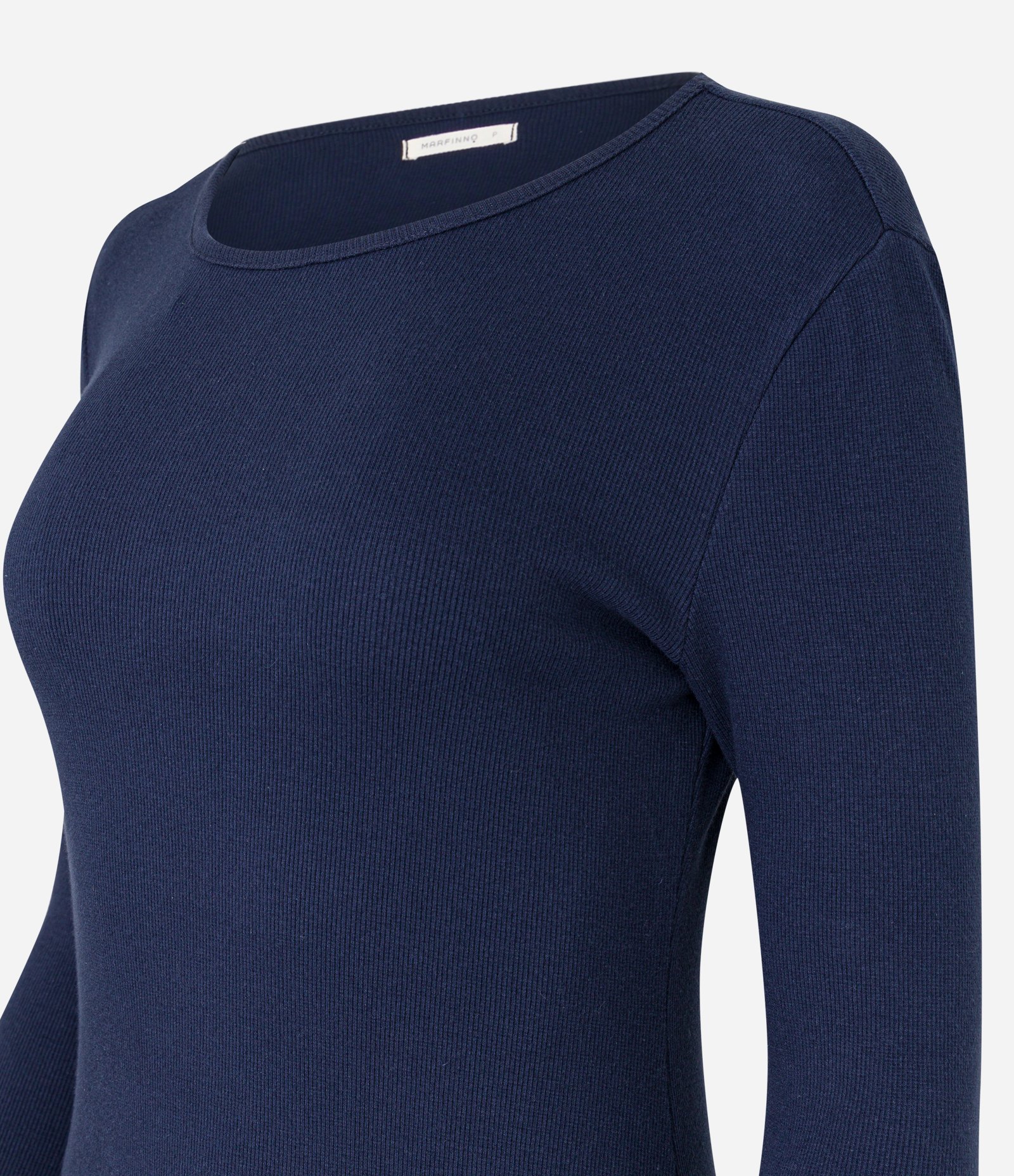 Vestido Midi em Malha Ribana com Detalhe para Franzir Azul 7