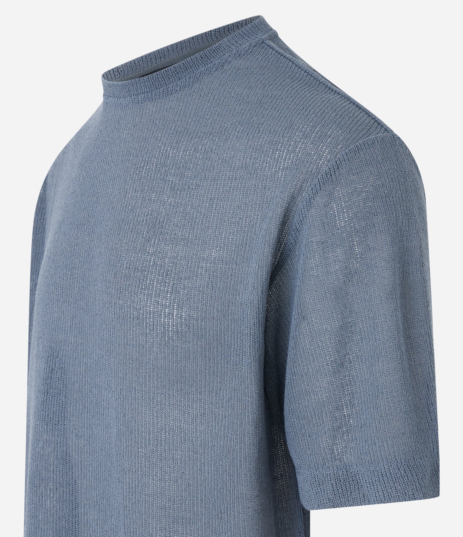 Camiseta Boxy em Tricô Vazado 7