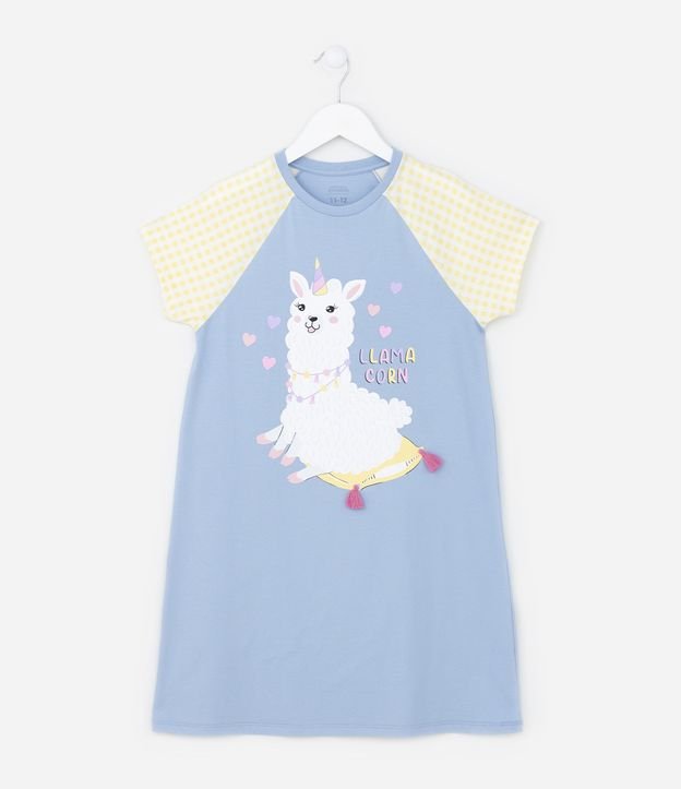 Camisola Infantil com Estampa de Ilhama com Tassel - Tam 5 a 14 anos