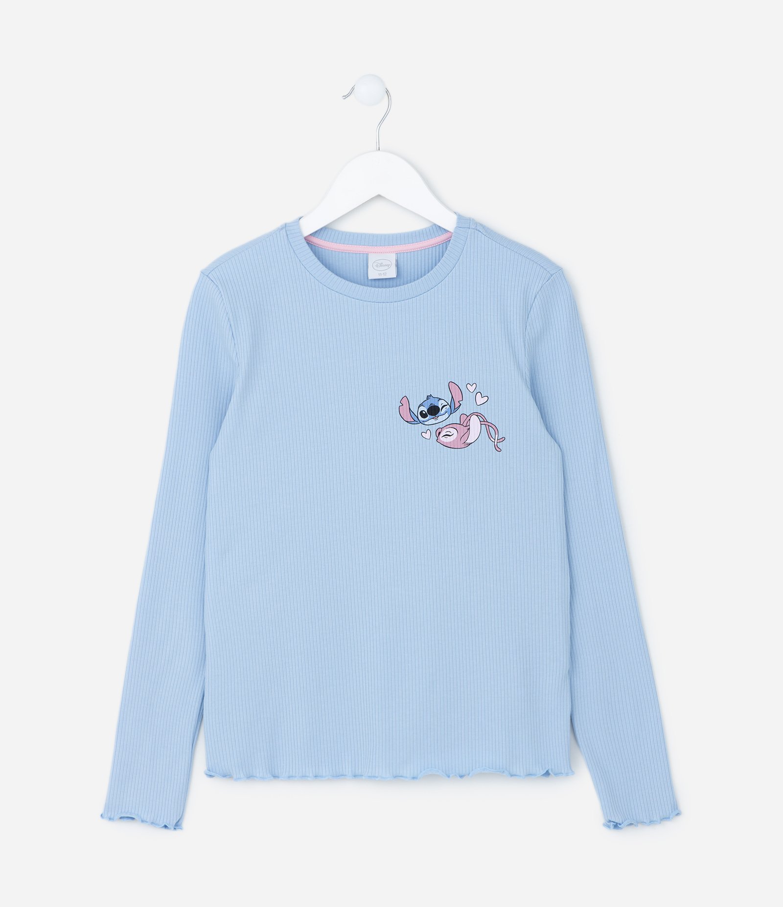 Pijama Infantil Caneladinho com Estampa do Stitch - Tam 5 a 14 anos Azul 2