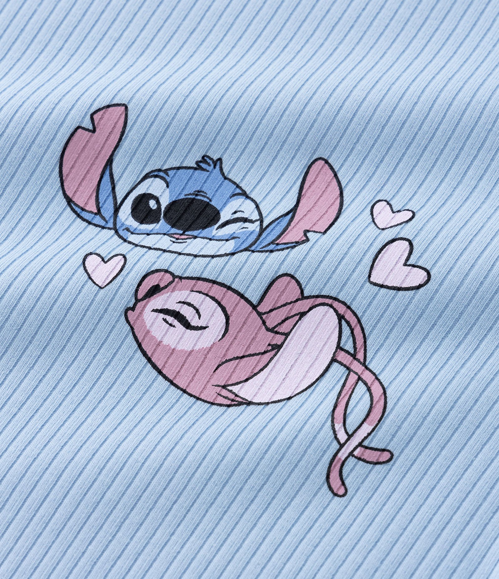 Pijama Infantil Caneladinho com Estampa do Stitch - Tam 5 a 14 anos Azul 5