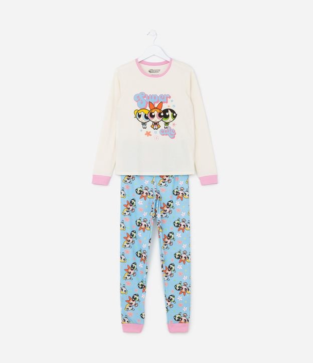 Pijama Longo Infantil com Estampa Meninas Super Poderosas - Tam 5 a 14 Anos