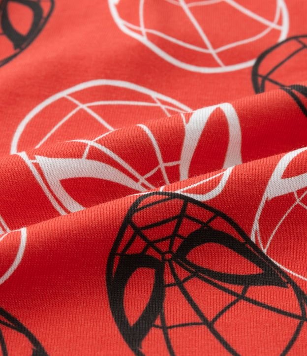 Pijama Curto em Algodão Estampa Homem Aranha - Tam 3 a 10 anos Cinza/Vermelho 3