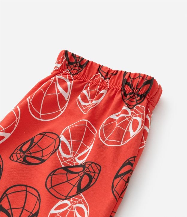 Pijama Curto em Algodão Estampa Homem Aranha - Tam 3 a 10 anos Cinza/Vermelho 4