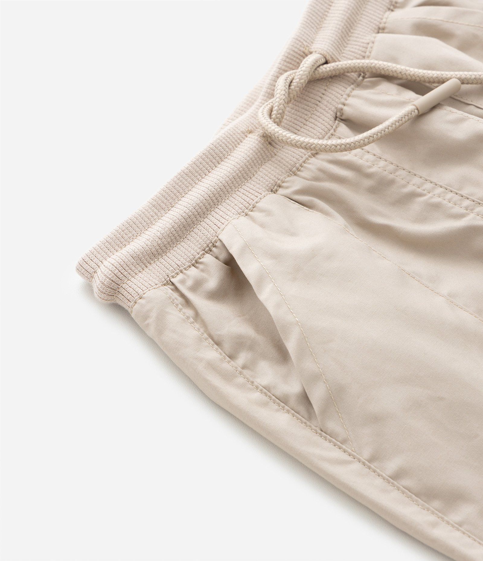 Calça Jogger Infantil em Sarja - Tam 0 a 18 meses Bege 6