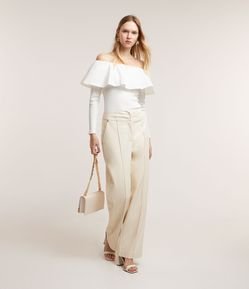 Blusa Ciganinha em Viscose com Babado