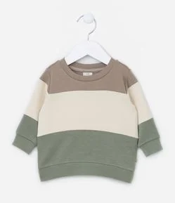 Blusão Infantil em Modal com Recortes - Tam 0 a 18 meses