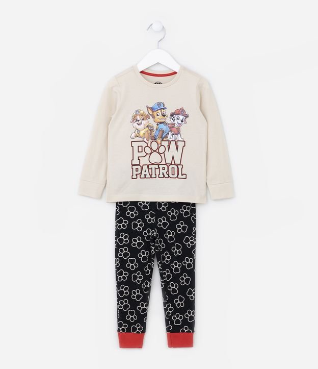 Pijama Longo Infantil com Estampa da Patrulha Canina - Tam 2 a 4 anos