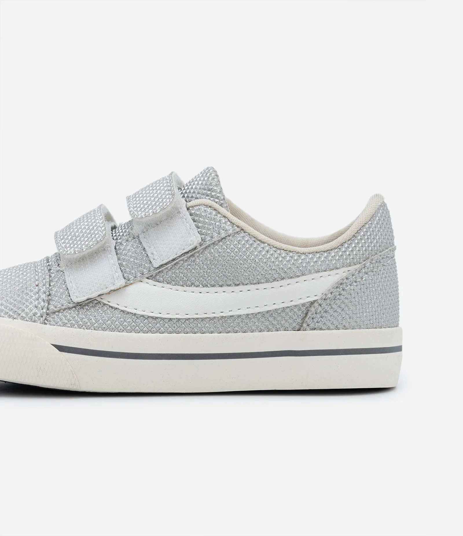 Tênis Infantil Metalizado com Velcro - Tam 20 ao 27 Prata 2