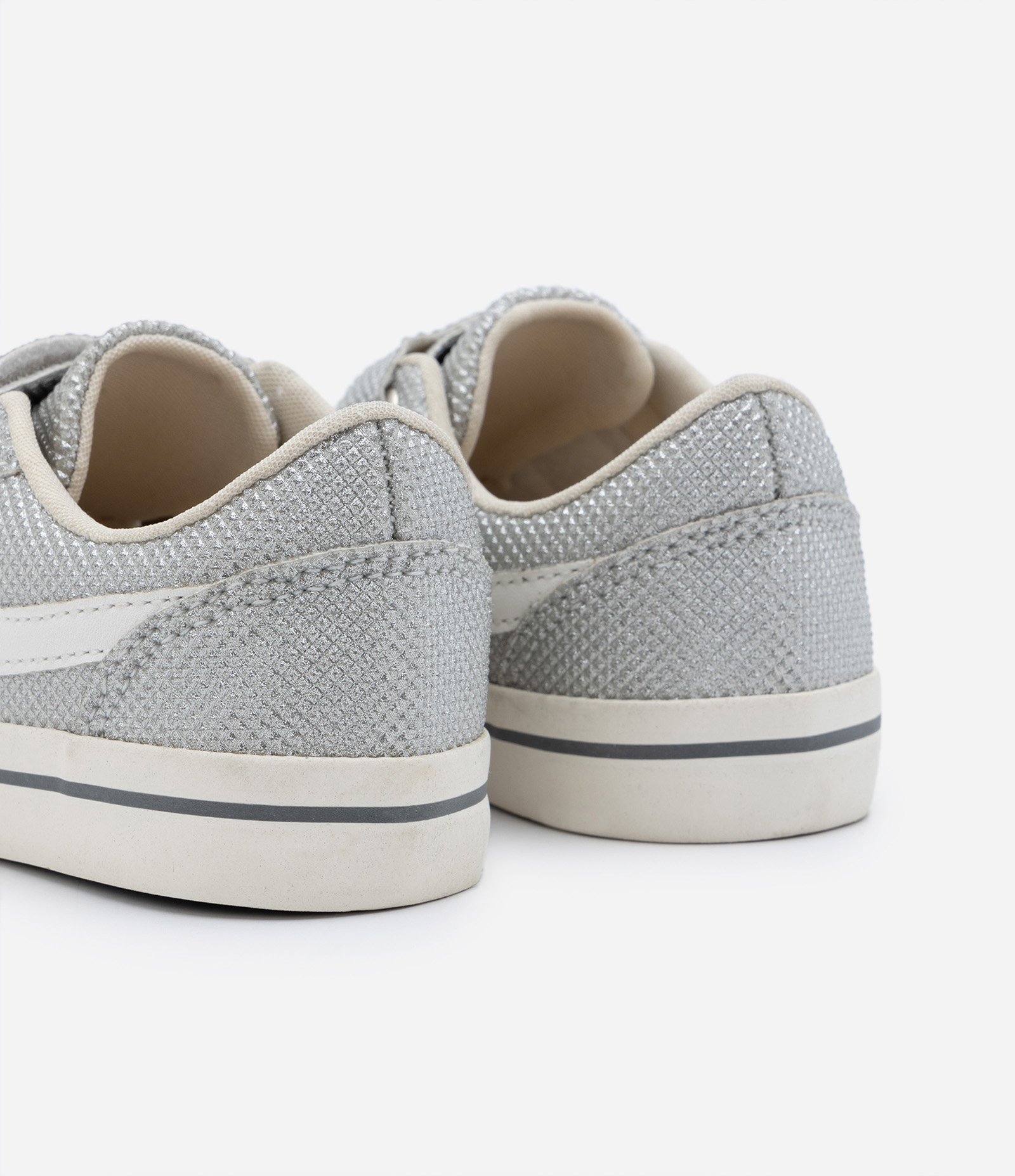 Tênis Infantil Metalizado com Velcro - Tam 20 ao 27 Prata 3