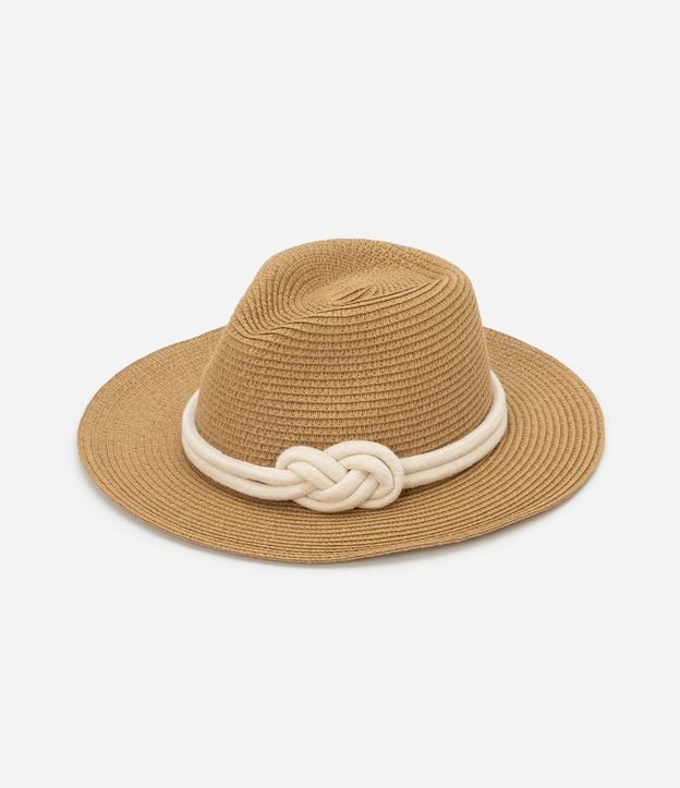 Chapéu Panamá com Corda com Nó