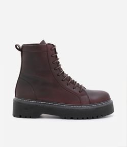 Bota Coturno em PU com Amarração