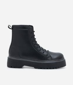 Bota Coturno em PU com Amarração