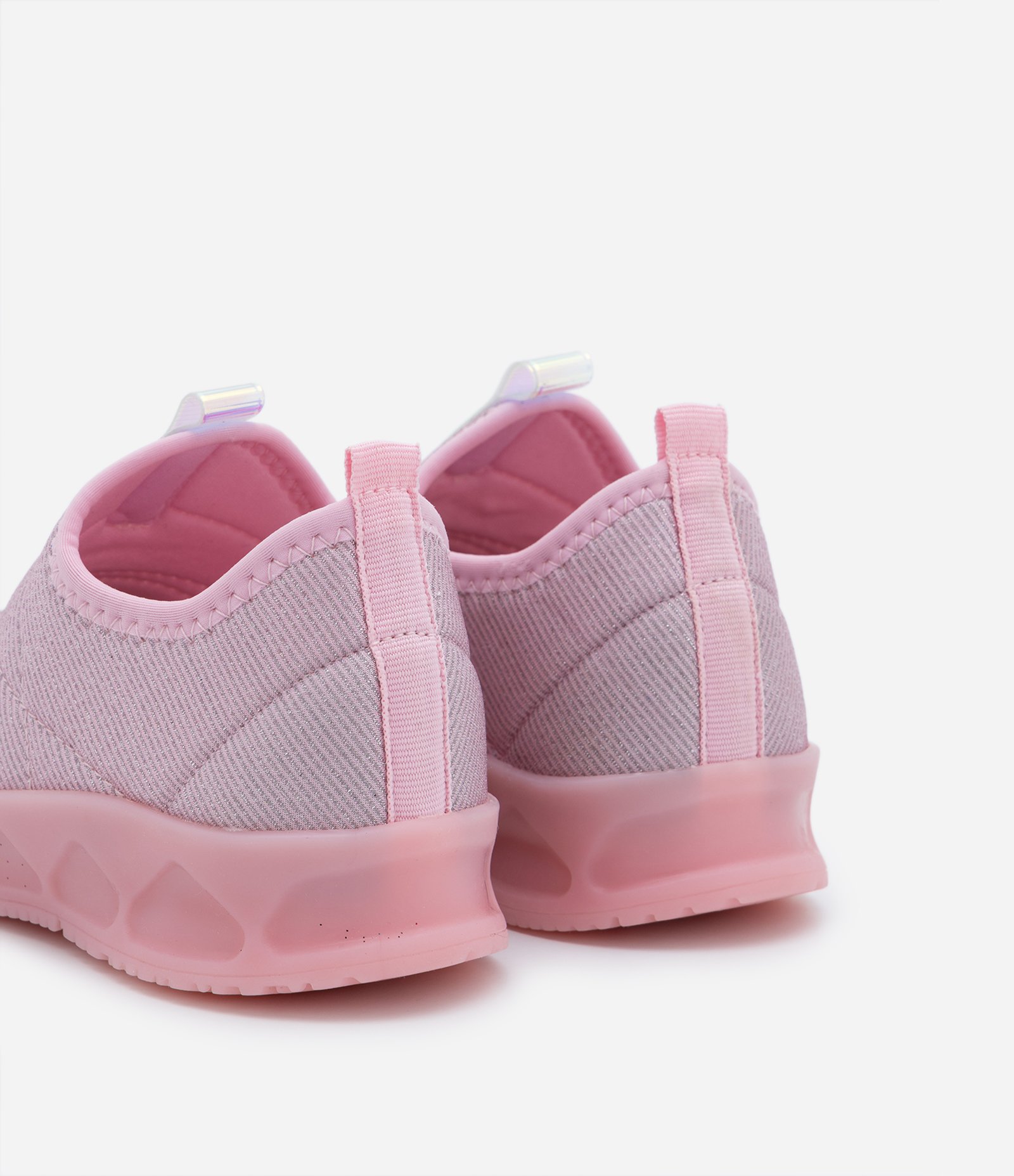Tênis Infantil Calce Fácil com Glitter e Sola LED - Tam 20 ao 27 Rosa 5