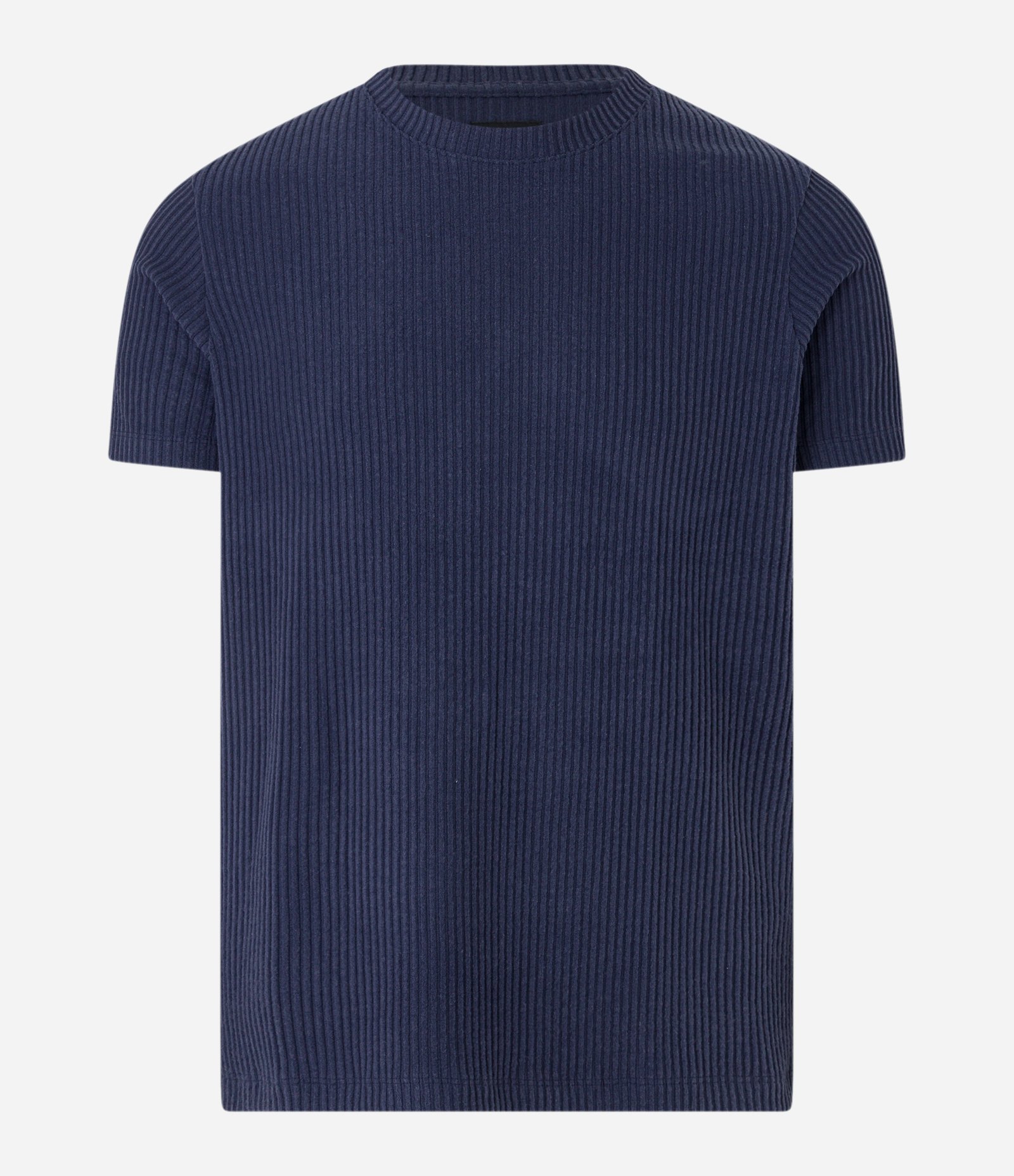Camiseta em Ribana com Textura Aveludada Azul 5
