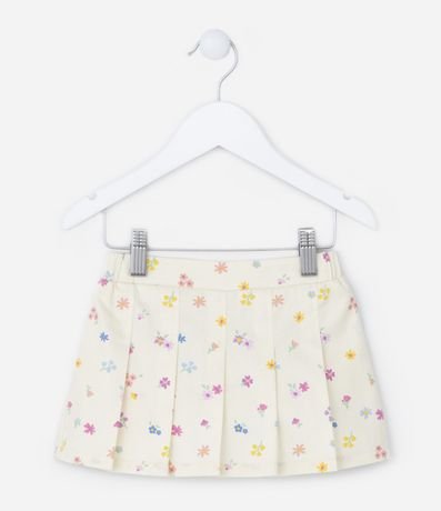 Short Saia Infantil em Crepe Plissada - Tam 1 a 5 Anos Menor preço em Short Saia Infantil em Crepe Plissada - Tam 1 a 5 Anos