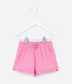 Short Infantil em Microfibra com Babadinho - Tam 1 a 5 Anos