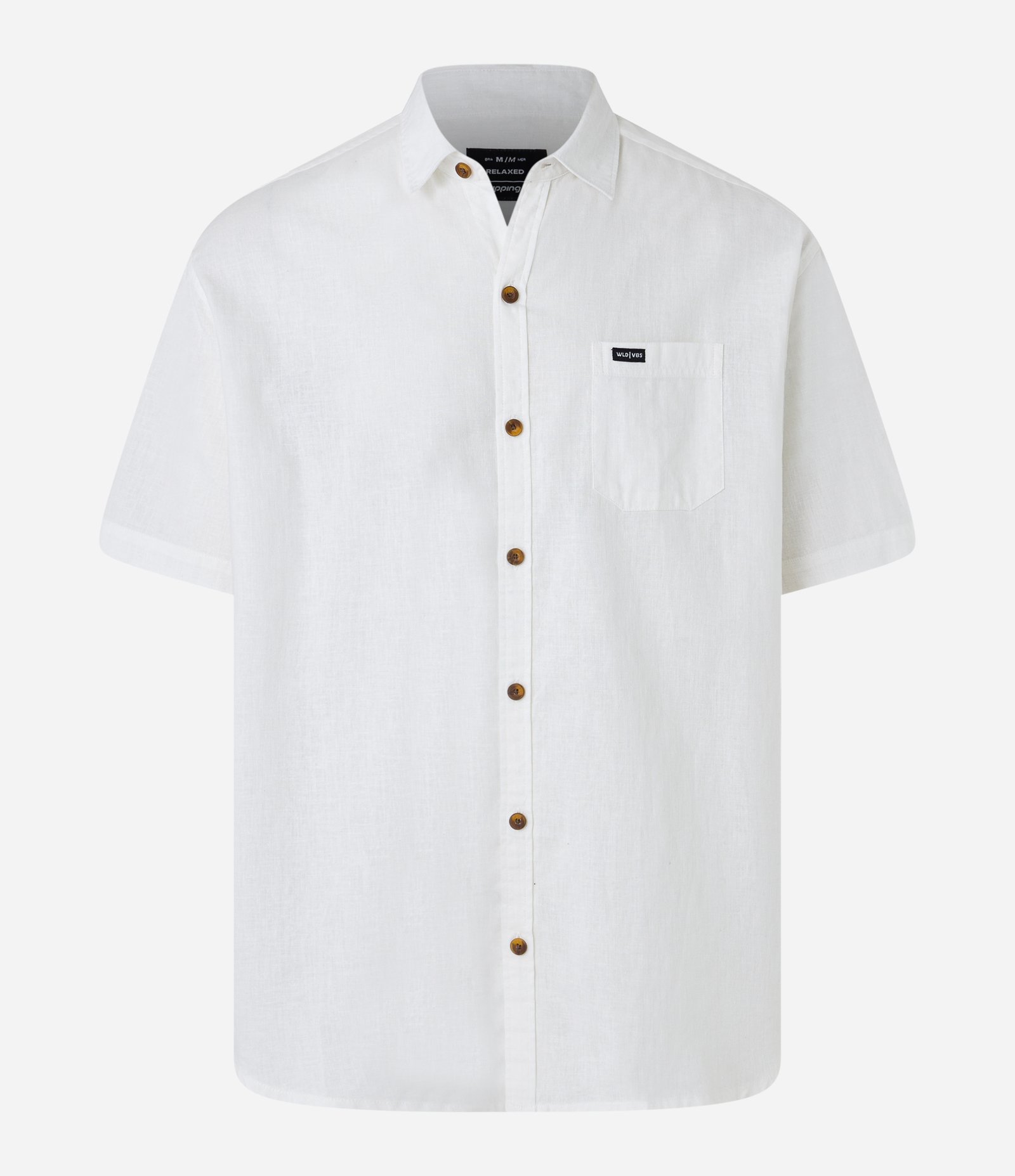 Camisa Relaxed em Cânhamo com Bolso Branco 5