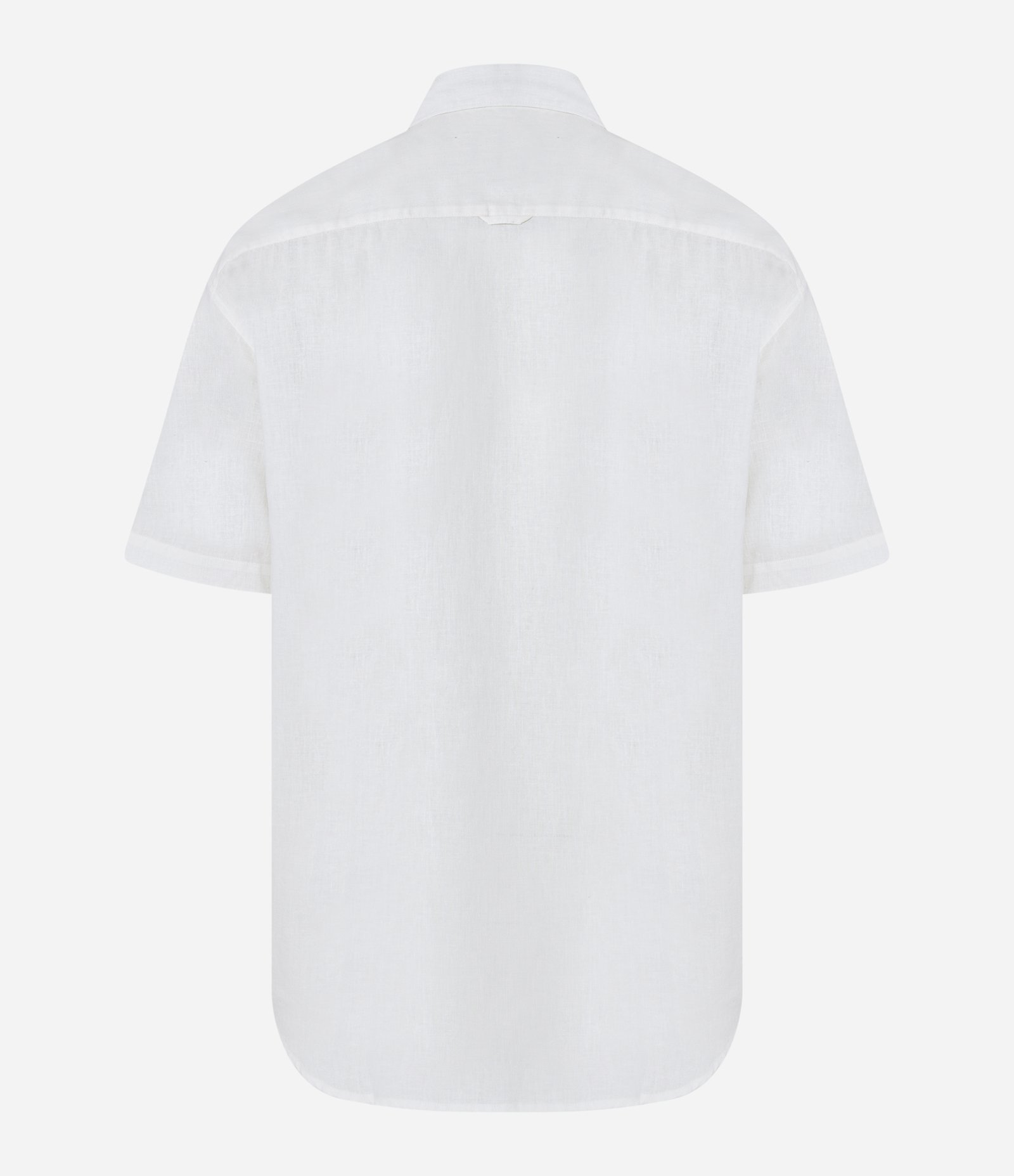 Camisa Relaxed em Cânhamo com Bolso Branco 6
