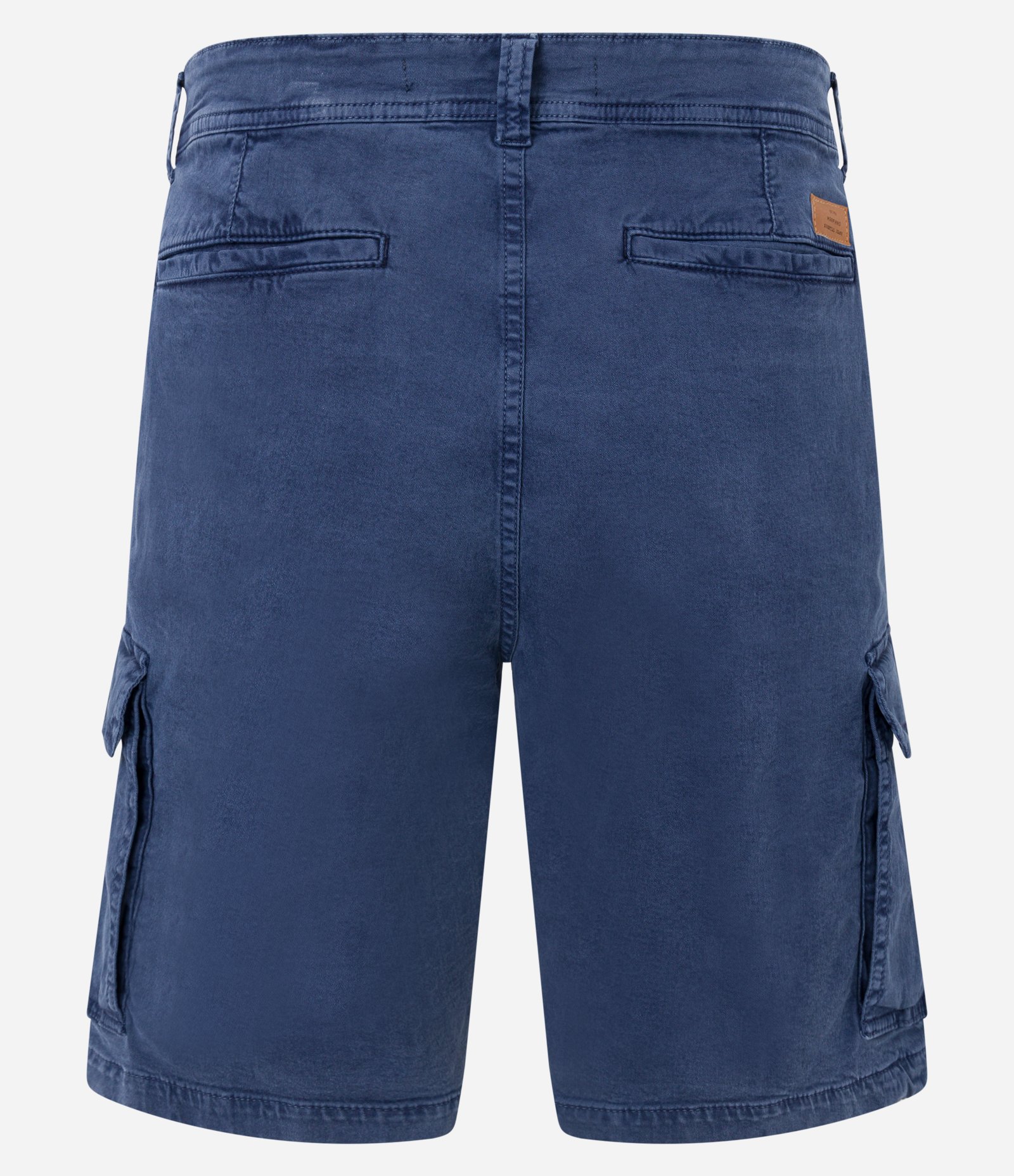 Bermuda Cargo em Sarja Lavada com Elastano e Detalhes de Cadarço Azul 7