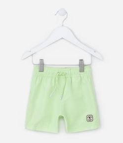 Bermuda de Banho Infantil com Etiqueta Emborrachada - Tam 1 a 5 anos