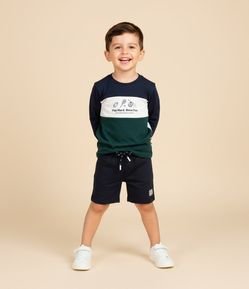 Bermuda de Banho Infantil com Etiqueta Emborrachada - Tam 1 a 5 anos