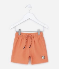 Bermuda de Banho Infantil com Etiqueta Emborrachada - Tam 1 a 5 anos
