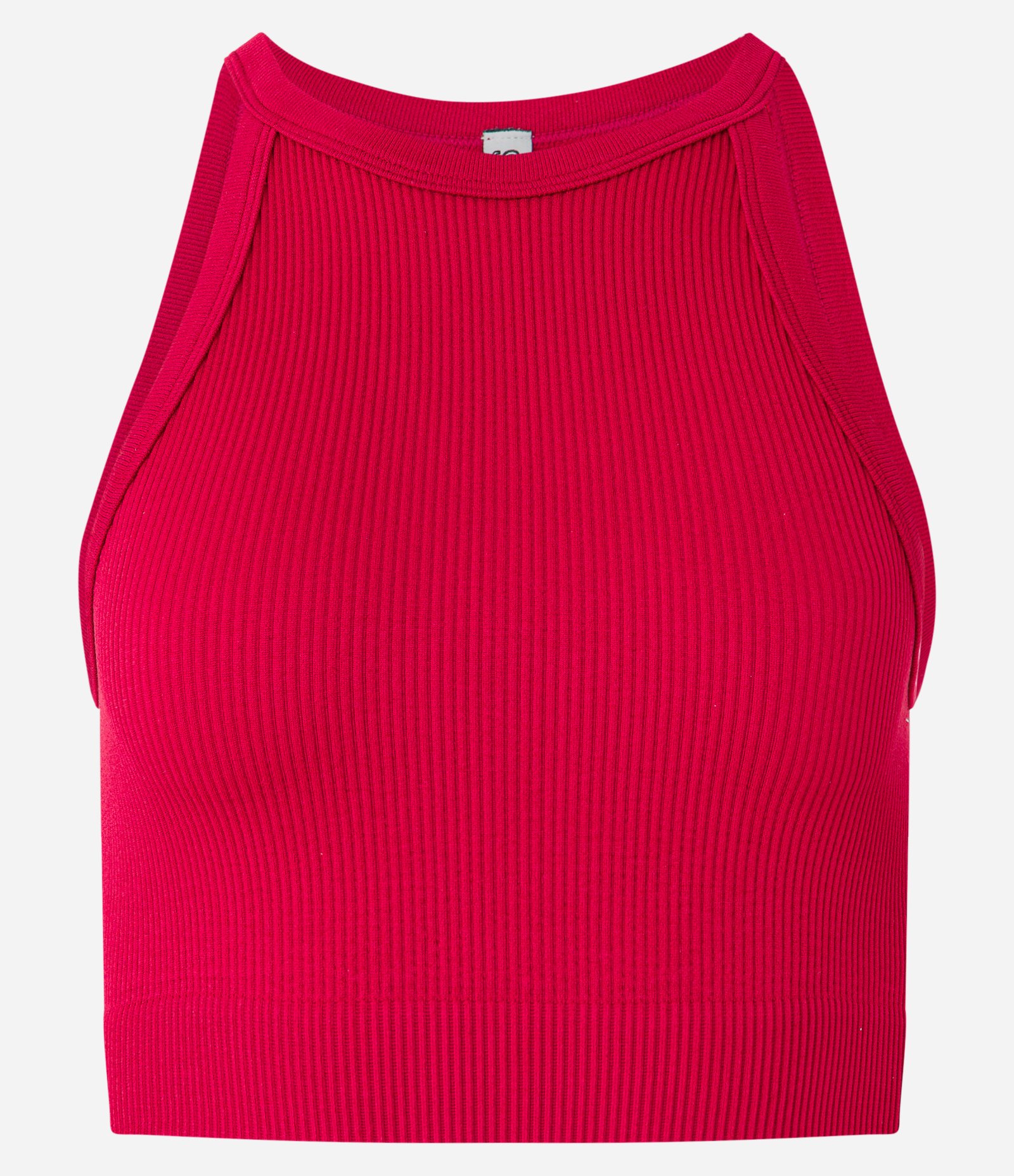 Blusa Cropped Sem Manga e Sem Costura com Decote Halter 5