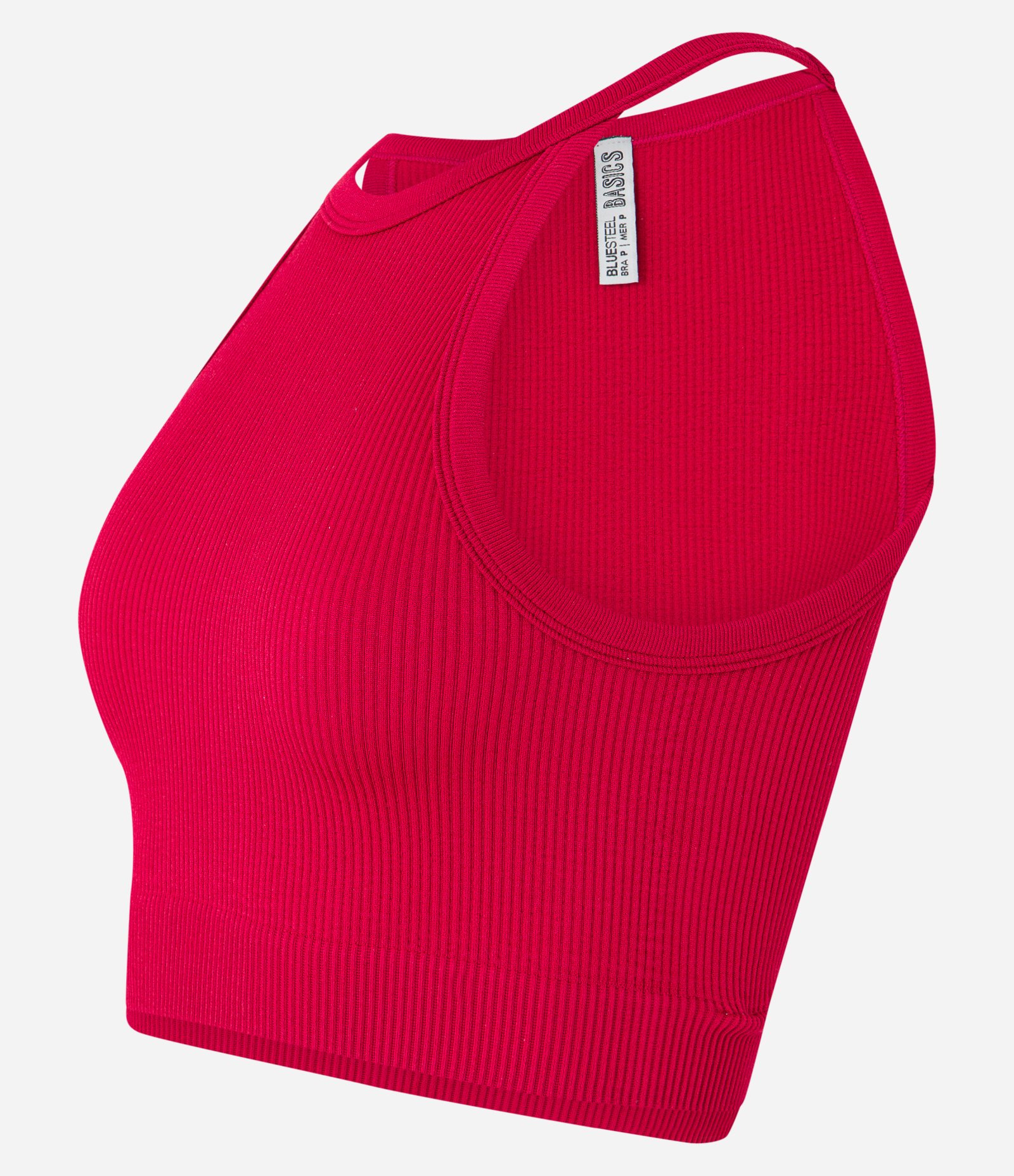 Blusa Cropped Sem Manga e Sem Costura com Decote Halter 6