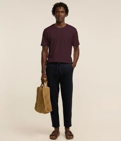 Camiseta Comfort Básica em Algodão Peruano