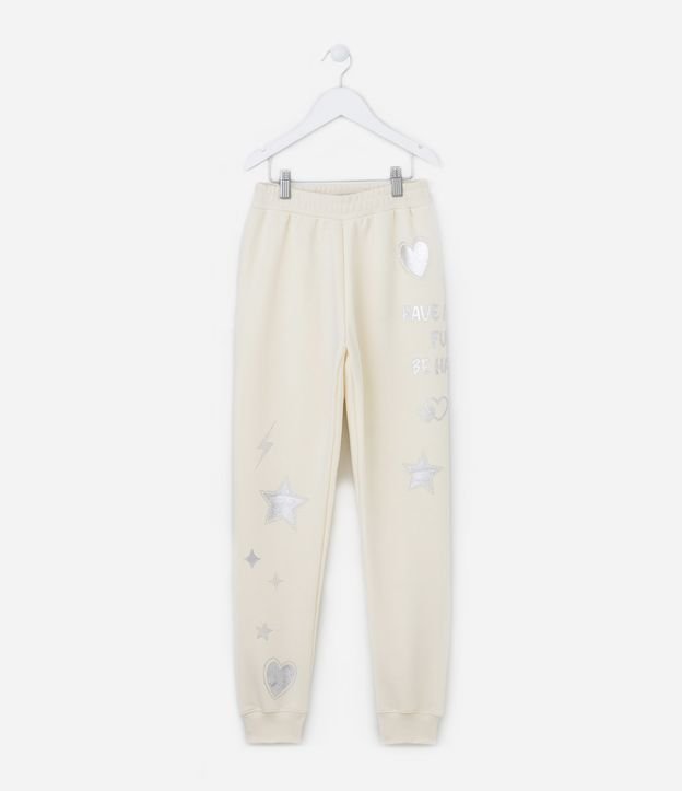 Calça Jogger Infantil em Moletom Quentinho - Tam 5 A 14 Anos