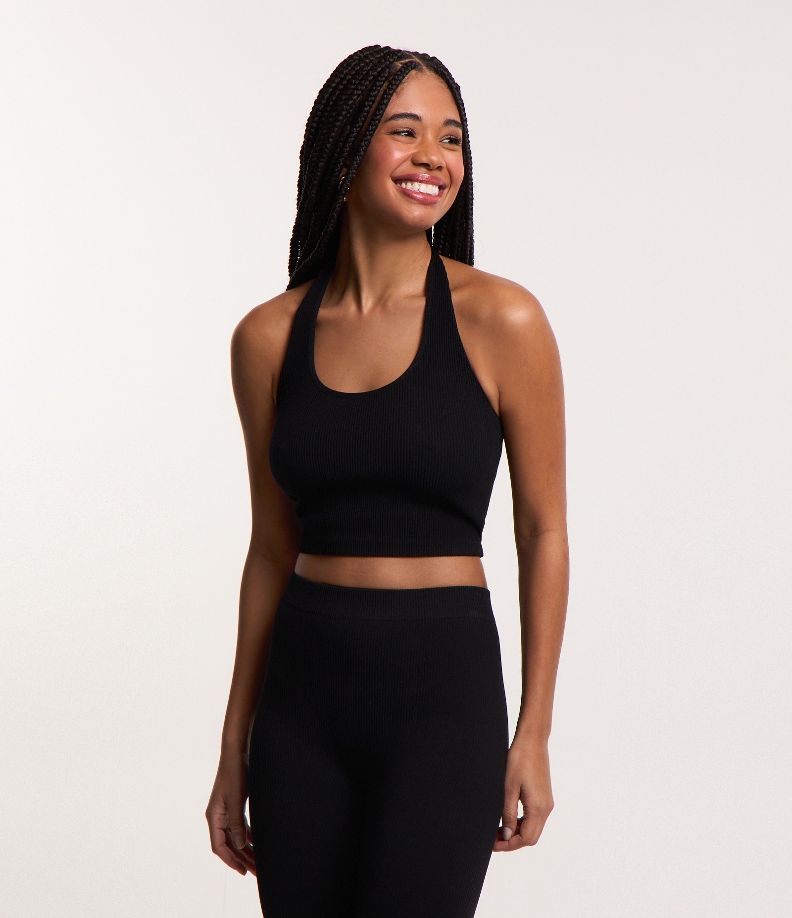 Blusa Frente Única Seamless Preto 5