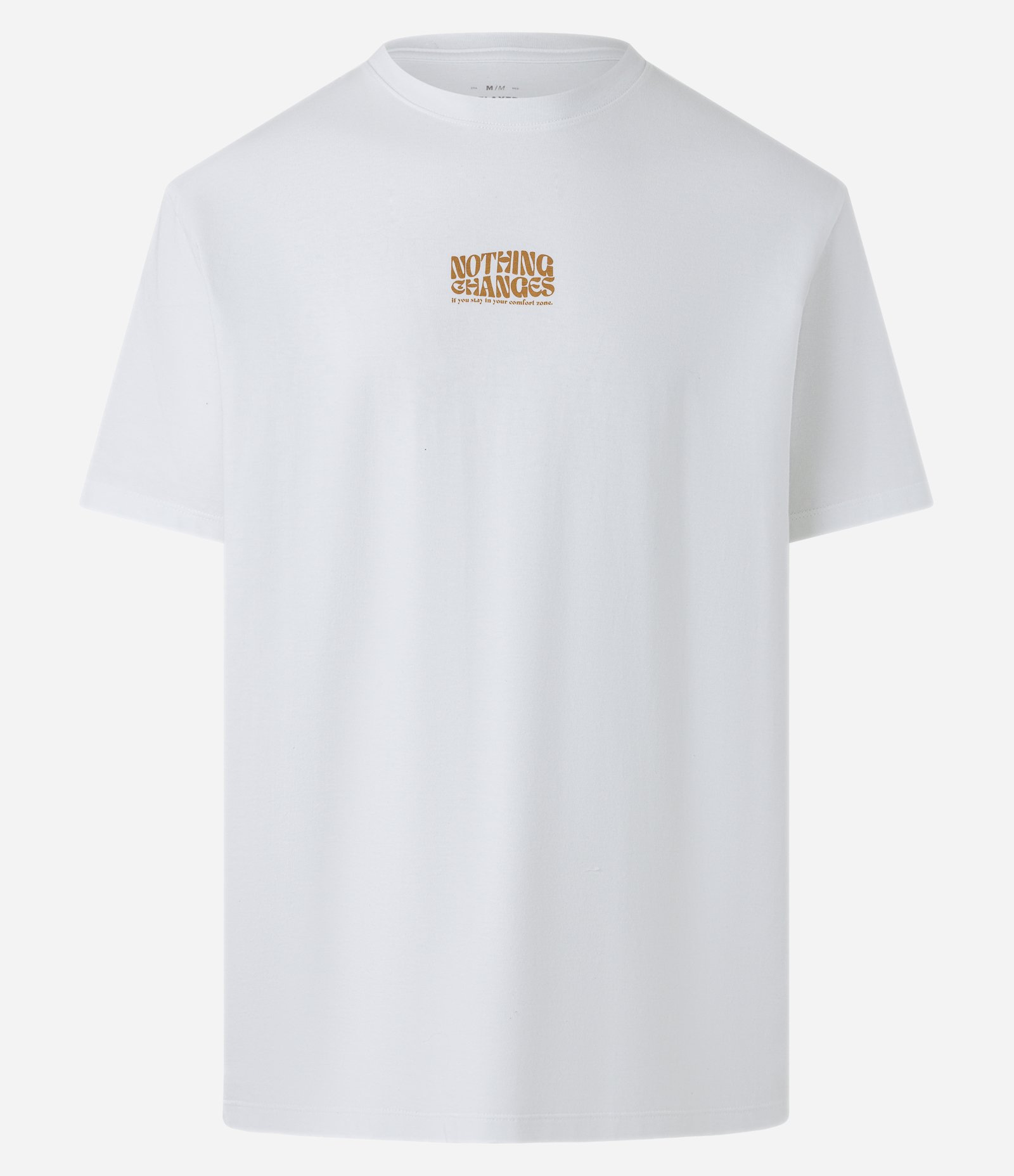 Camiseta Relaxed em Algodão Estampa Nothing Changes Branco 6