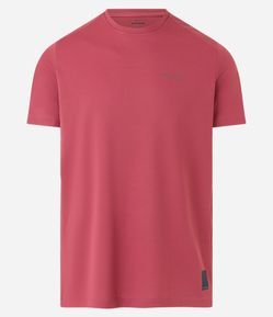 Camiseta Esportiva em Dry Fit com Lettering Athletic e Textura Furadinha