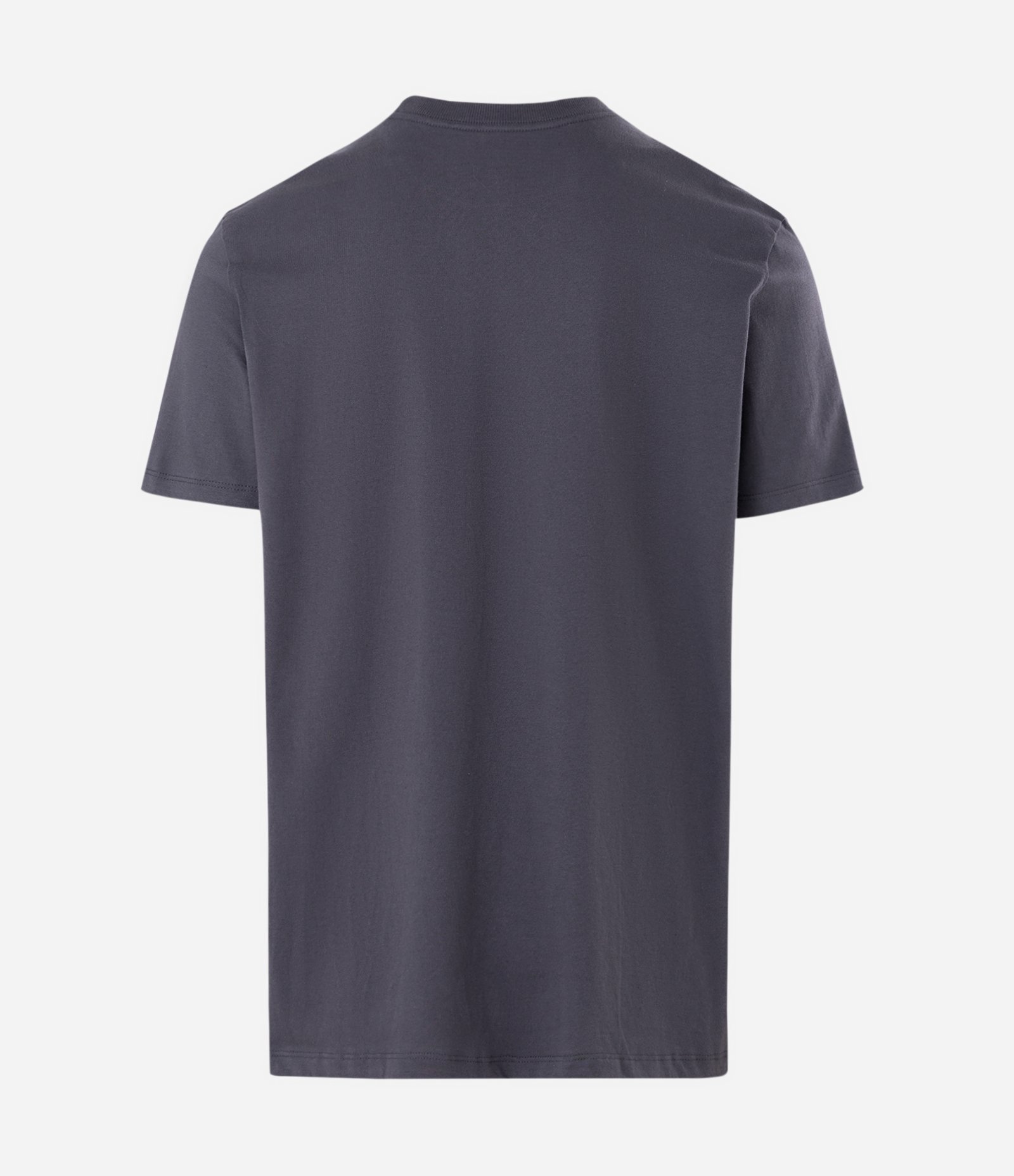 Camiseta Comfort Básica em Malhão com Etiqueta na Manga Cinza Escuro 5