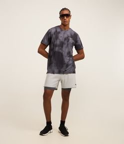 Bermuda Esportiva com Short de Compressão