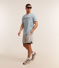 Bermuda Esportiva Corrida com Short de Compressão