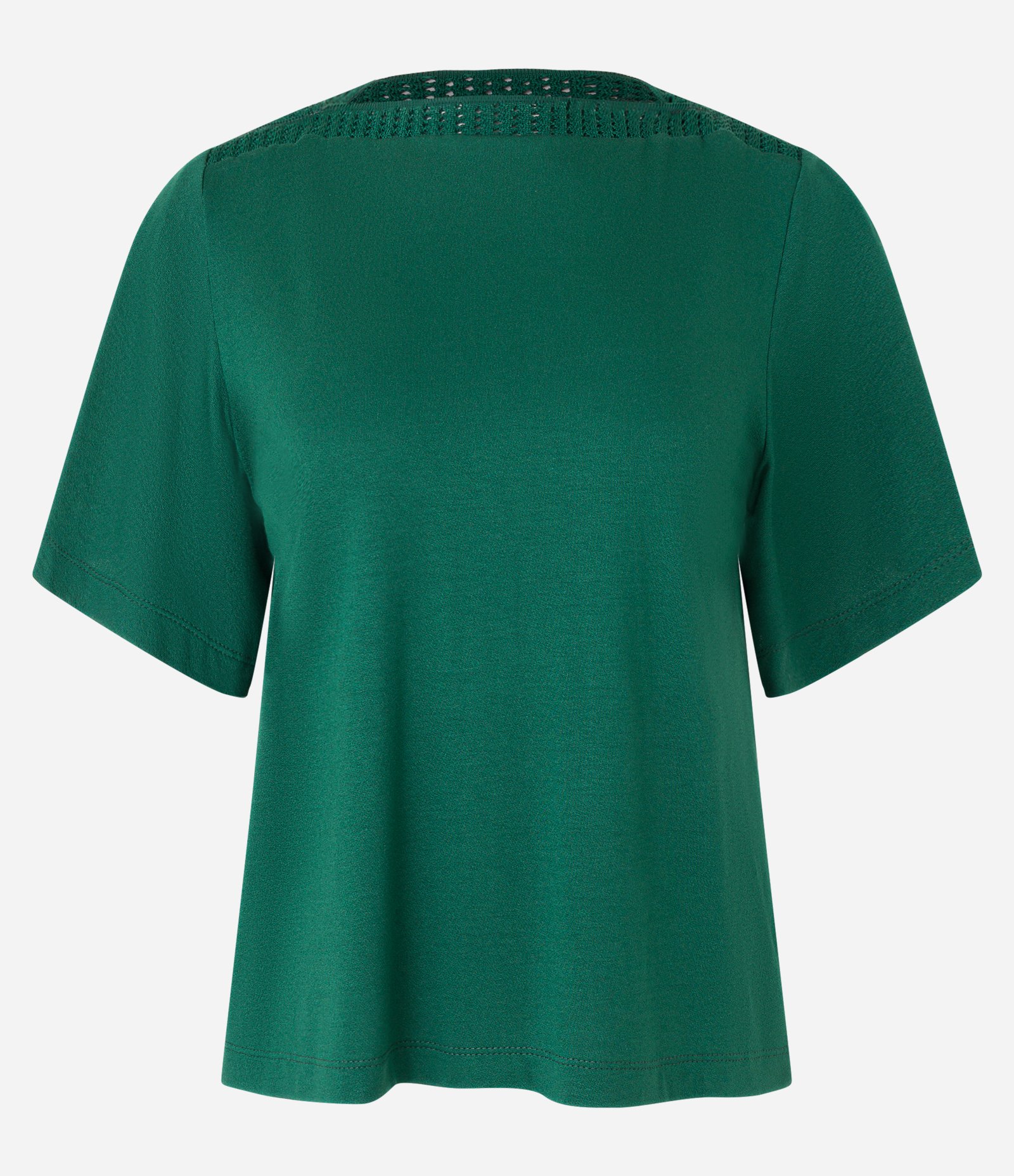 Blusa em Viscose com Gola Canoa Texturizada Verde 6