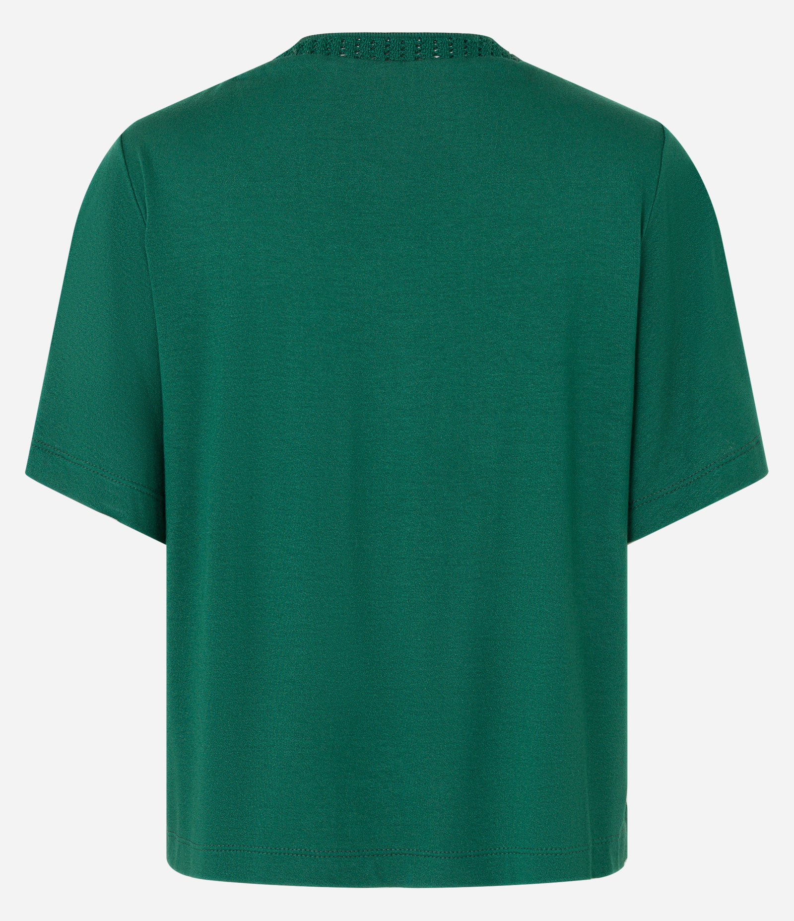 Blusa em Viscose com Gola Canoa Texturizada Verde 8