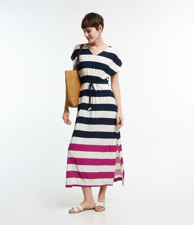 Cor: Azul/ Branco/ Rosa | Tamanho: M