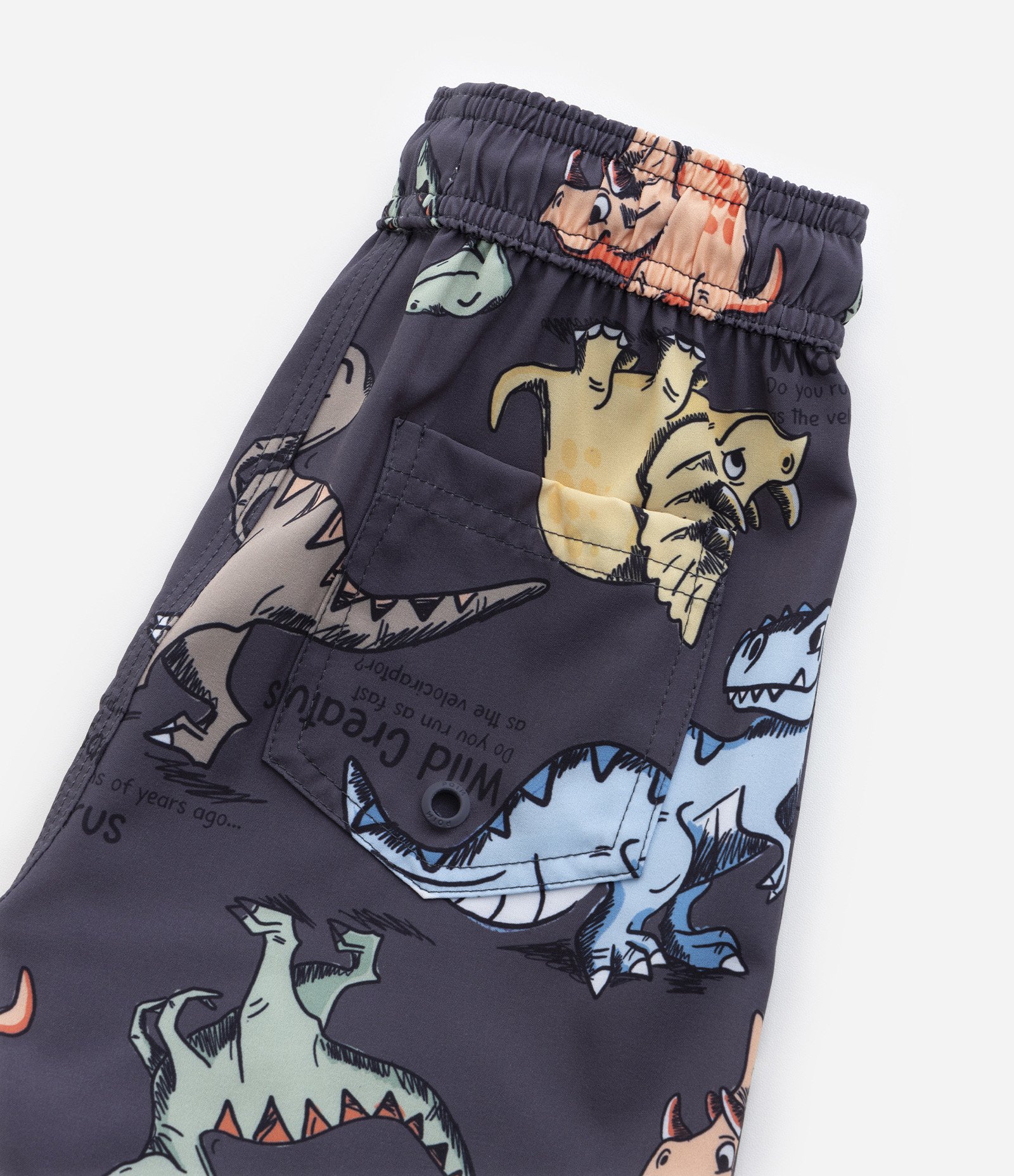 Bermuda Infantil com Estampa de Dinossauros - 1 a 5 Anos Cinza 5
