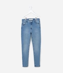 Calça Skinny Infantil em Jeans - Tam 5 a 14 anos