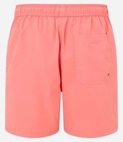 Bermuda de Banho em Microfibra com Cós Elástico e Bolsos