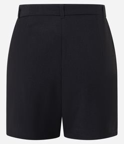 Short Saia em Alfaiataria com Cinto e Fivela em Metal