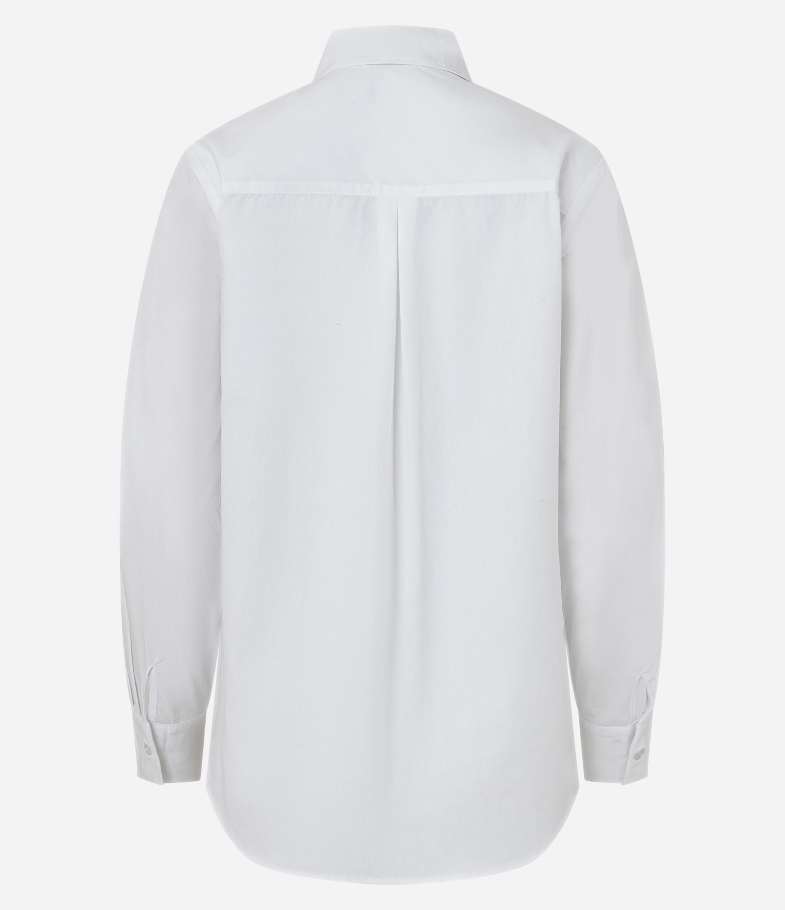 Camisa em Tricoline com Abotoamento e Punho Largo Branco Neve 8