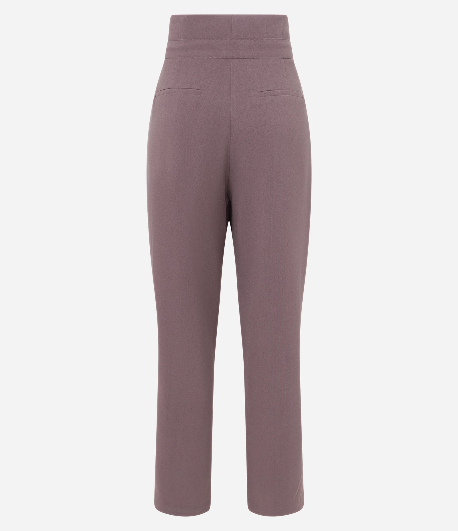 Calça Clochard em Viscose com Detalhe e Amarração no Cós Marrom 6