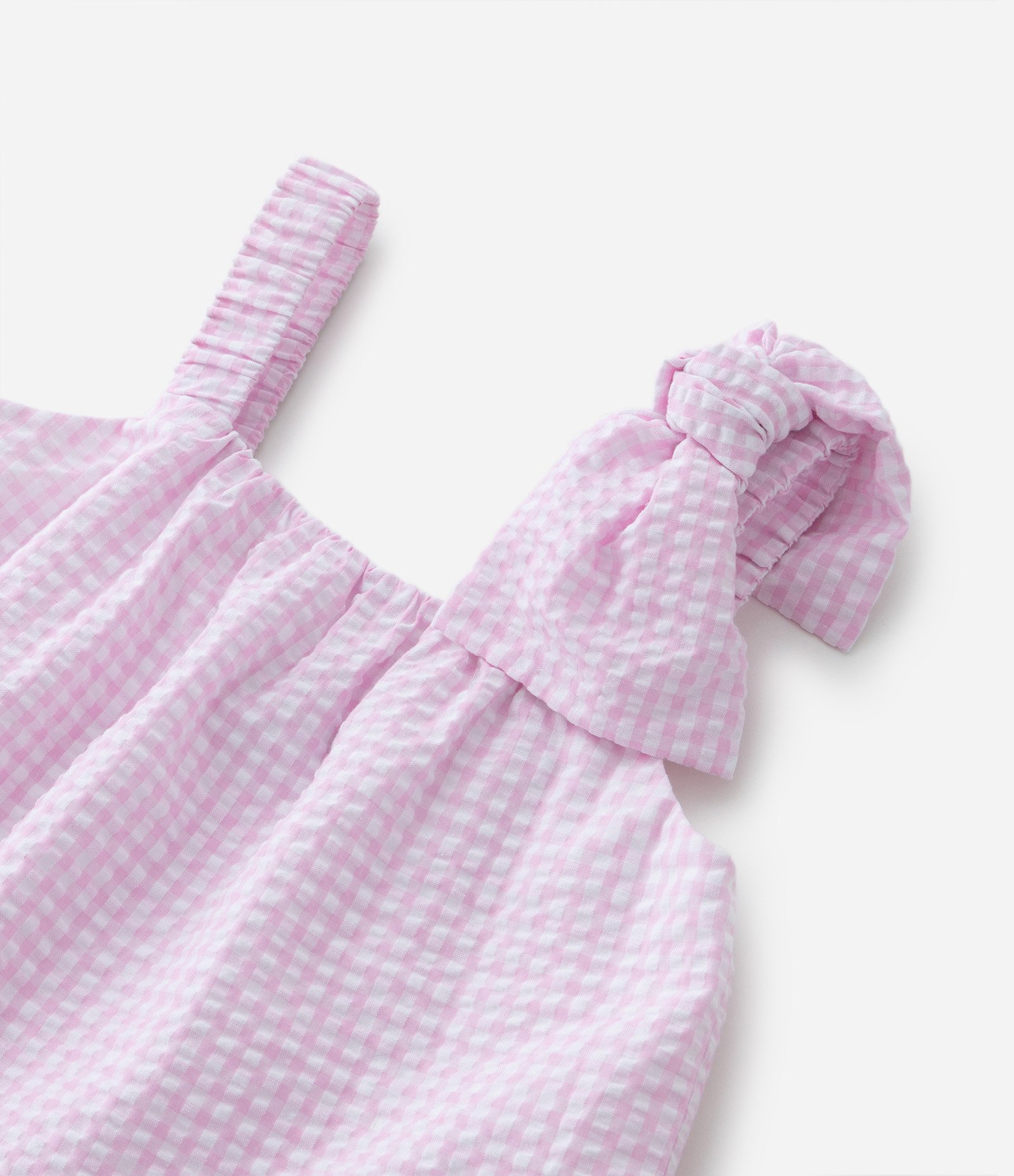 Blusa Balonê Infantil com Laço na Alça - Tam 5 a 14 Anos Rosa 4